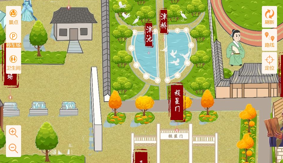 华阴手绘地图景区语音讲解导览系统：智慧景区建设的基石